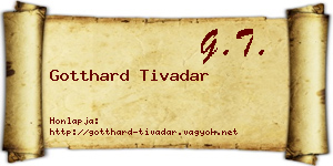 Gotthard Tivadar névjegykártya